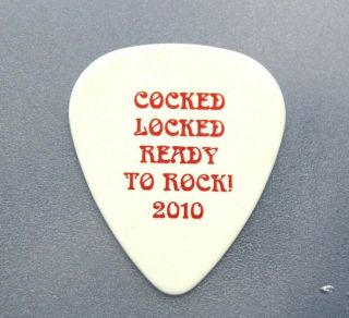 AEROSMITH // Joe Perry 2010 South America Tour Guitar Pick COCKED LOCKED 2