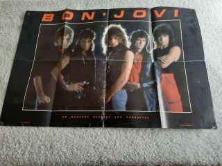 Bon Jovi - Debut Album Poster - 80 X 54cm