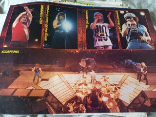 Rock In Rio 1985 Poster / Photos Scorpions Ozzy Osbourne Whitesnake Ac/dc Yes