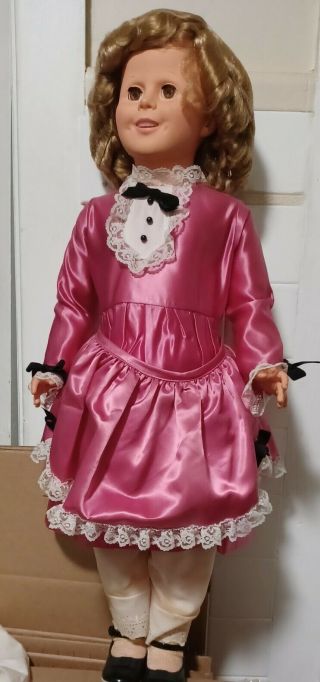 Vintage 34 " Vinyl Shirley Temple Playpal Doll By Dolls Dreams & Love