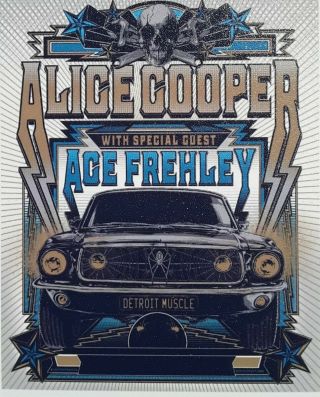 Alice Cooper 2021 Ace Frehley ☆ Promo Tour Magnet 3.  5 X 4.  5 Inches Large