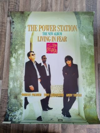 The Power Station - Living In Fear - Emi Album Release Promo Poster 1996