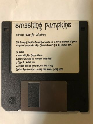 Smashing Pumpkins Screen Raver For Windows 3.  5 " Disc 1993 Siamese Dream Promo