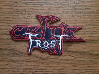 Celtic Frost,  Iron On Red And White Embroidered Patch