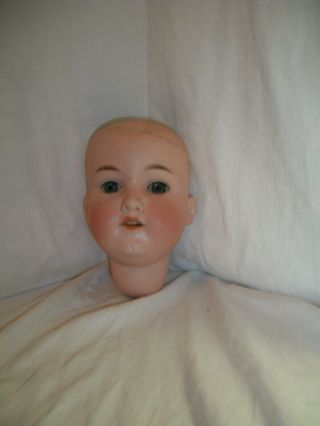 Antique German A & M 390 Doll Head With Smooth Bisque