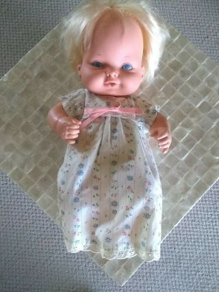 Vintage Bless You Baby Tender Love Sneezing Baby Doll 1974