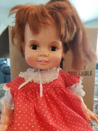 Vintage Baby Crissy Doll 1972 - 73 Ideal Toy Corp 23 " Red Growing Hair