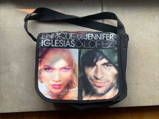 Enrique Iglesias Jennifer Lopez 2012 Tour Messenger Bag