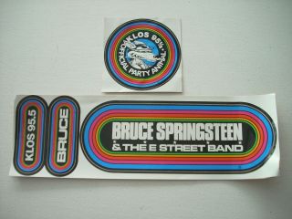Bruce Springsteen & The E Street Band: Klos Promo Rainbow Bumper Stickers