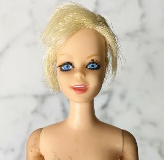 Vintage 1967 Barbie Francie Tnt Twiggy Doll 1185 Platinum Blonde Tlc