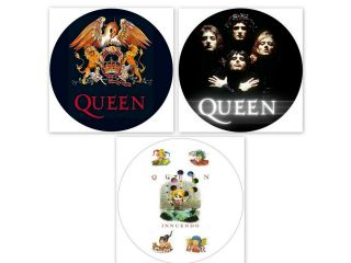 X 3 Queen Freddie Mercury Crest Innuendo Quality Decal Stickers 100mm 4 " 1