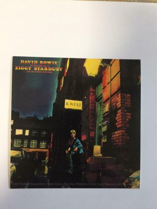 Official Licensed - David Bowie - Ziggy Stardust Album Cover Sticker