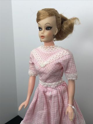 12” Vintage Barbie Clone Unmarked Wendy Babs Babette Redressed Swirl Ponytail
