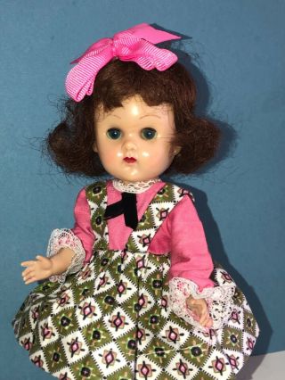 Vintage Vogue Ginny Doll in her 1956 Tagged Tiny Miss Dfess 2