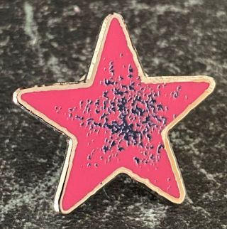 Paul Weller Pink Star Enamel Pin Badge - Fat Pop Style / Stanley Road