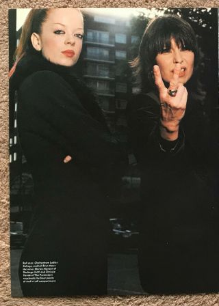 Shirley Manson & Chrissie Hynde 1999 Full Page Uk Mag Poster Garbage Pretenders