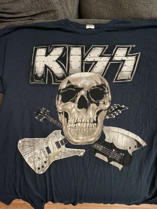 Kiss The Tour 2012 Us Tour Concert Adult 2xlt - Shirt