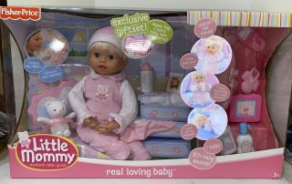 Little Mommy Real Loving Baby Doll Gift Set With Diaper Bag Fisher Price Rare