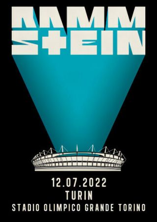 2022 Rammstein Turin Olimpico Grande Torino Stadium Promo Sheet A4 Mini Poster