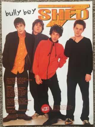 Shed Seven - Bully Boy 1996 Full Page Uk Lyric Poster