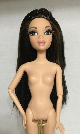 Barbie My Scene Nolee Doll Raven Hair Articulated Jointed Rooted Eyelashes