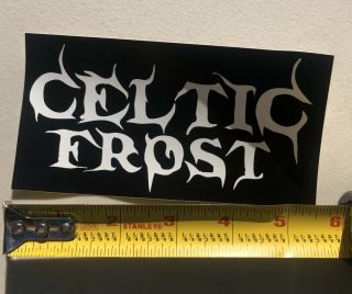 Celtic Frost Sticker Rock Heavy Metal Band Decal 5.  5” X 3” Black White