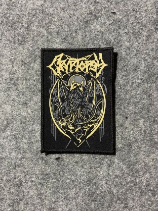 Cryptopsy Printed Patch Suffocation Devourment Napalm Death Metal Dying Fetus