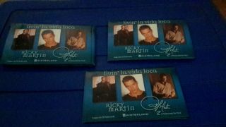 Ricky Martin Livin La Vida Loca 12 Packs Of Photo Cards 1999