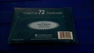 ricky martin livin la vida loca 12 packs of photo cards 1999 2