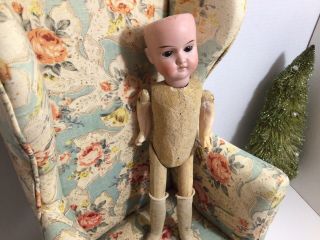 11 - 1/2 " Antique Bisque Head Doll 201