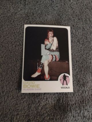 1973 Style David Bowie Trading Card - Aladdin Sane