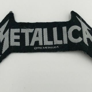 Vintage 1993 Metallica Spellout Woven Sew On Patch 2
