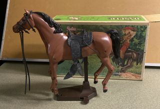 1970 Vintage Barbie Horse Dancer With Box And Stand