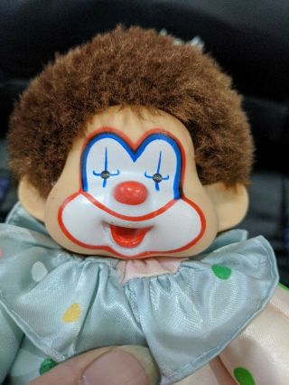Vintage Corky Clown Monchhichi Monkey Toy Doll.  “California Stuffed Toys” Thumb 3
