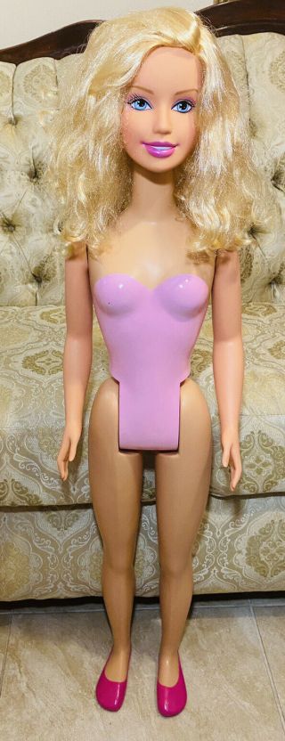 Vintage 1992 My Life Size Barbie Doll 38 " Mattel Blonde Blue Eyes