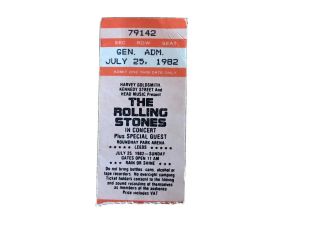 Rolling Stones Concert Ticket Stub Leeds Roundhay