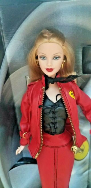 Barbie 2000 Ferrari Doll Collector Edition Red Leather Outfit