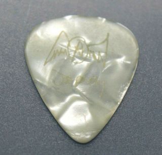 Aerosmith // Joe Perry 2001 Just Push Play Tour Guitar Pick Rare Missing Print