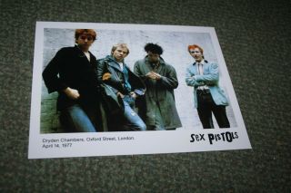 Sex Pistols Johnny Rotten Sid Vicious Steve Jones 1977 Punk Rock
