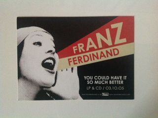 Franz Ferdinand ' Do You Want To ' Postcard 2