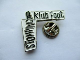 Stomping At The Klub Foot Psychobilly Metal Badge Demented Are Go Meteors £2.  99