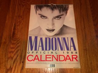 Madonna Rare Limited Edition Vintage Official 1988 Calendar Herb Ritts Boy Toy