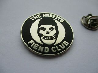 The Misfits Fiend Club Metal Badge Danzig Samhain Horror Punk Death Rock £2.  99