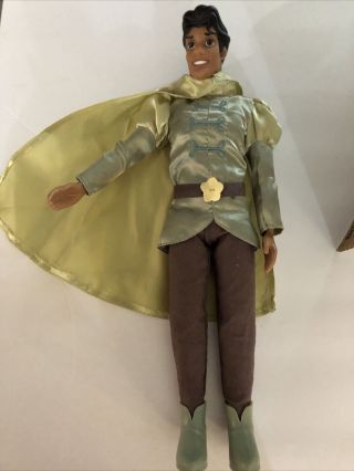Disney Prince Naveen Doll Princess And The Frog Outfit With Cape No Tears.