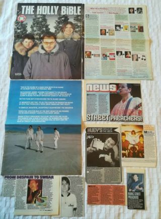 Manic Street Preachers Uk Press Cuttings Clippings 1990s - 2010s Package 6 (of 6)