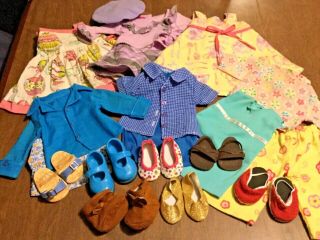 Assorted Doll Clothes & Shoes Fits 18” Dolls American Girl Battat & Others