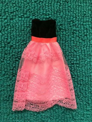 Vintage Barbie Mod Francie 1232 Two For The Ball Gown - Exc.  (1969 - 70)