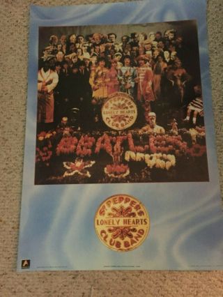 The Beatles Sgt Peppers Lonely Hearts Club Band 1987 Vintage Music Poster