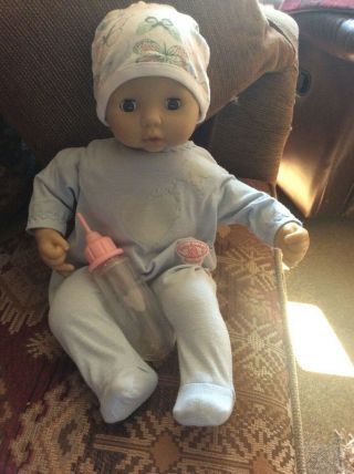 Baby Annabell Brother Boy Doll Interactive With Brown Eyes.