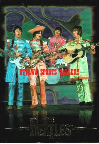 1996 The Beatles Sports Time Inc.  Gold Foil Promo Card P1 (a011)